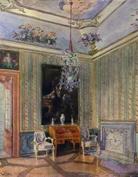 Reception Room in Castle Favorite, Baden, Louis XVI Decoration, About 1770